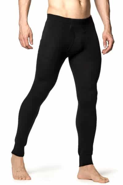 Woolpower Long Johns 200 with fly black : WSlackandsons.co.uk