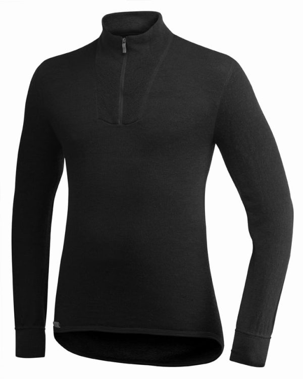 Woolpower Zip Turtleneck 400 Unisex - black - Image 3