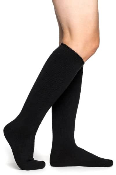 photo of Woolpower 600 knee high socks in black colour