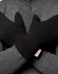 photo of Woolpower mittens in black colour