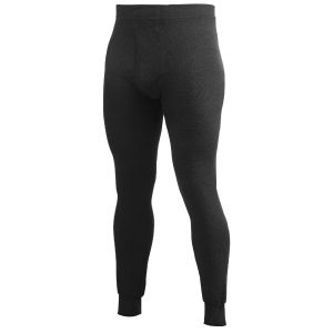 Woolpower Long Johns 400 With Fly - black