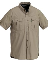photo of Pinewood botswana short sleeve shirt in sandstone colour
