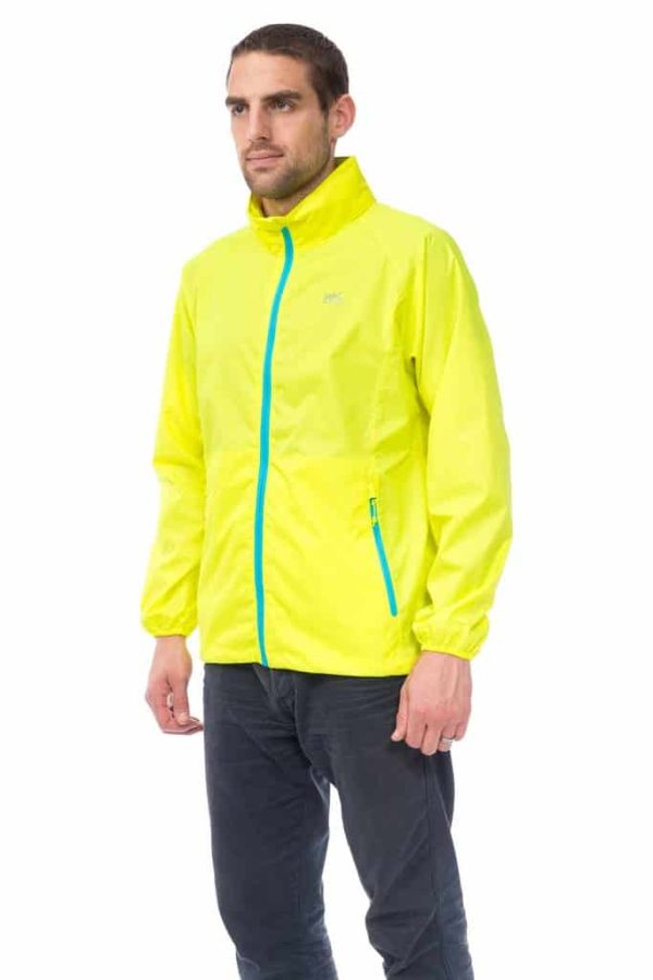 Mac in a Sac Neon Unisex Waterproof Packaway Jacket - neon yellow