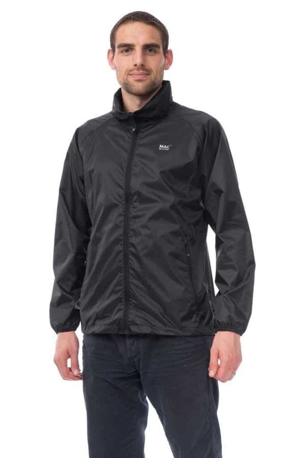 Mac in a Sac Origin Unisex Waterproof Packaway Jacket - jet black