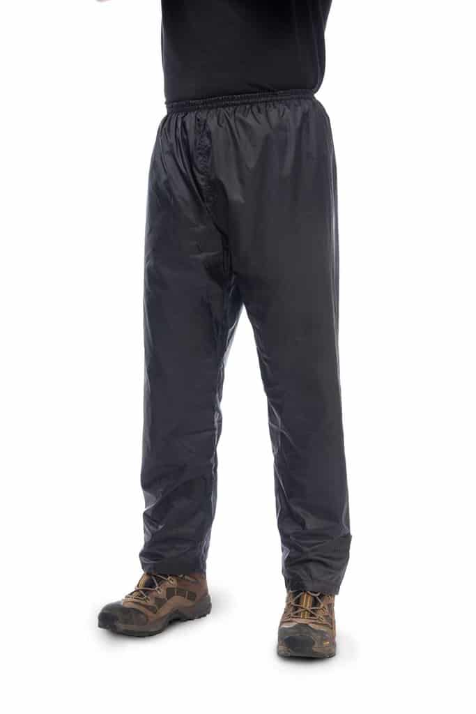 photo of mac in a sac waterproof overtrousers in black colour
