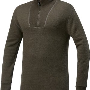 photo of Woolpower 7224 turtleneck 400 in pine green colour