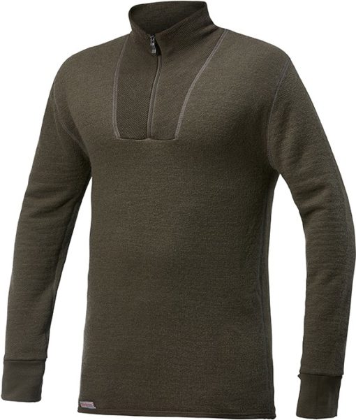 photo of Woolpower 7224 turtleneck 400 in pine green colour