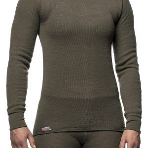 Woolpower Crewneck 200 7112 pine green long sleeve