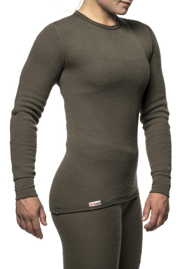 Woolpower Crewneck 200 Unisex - pine green - Image 3