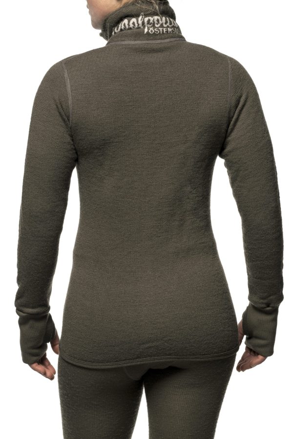 Woolpower Full Zip Jacket 400 Unisex - pine green - Image 2