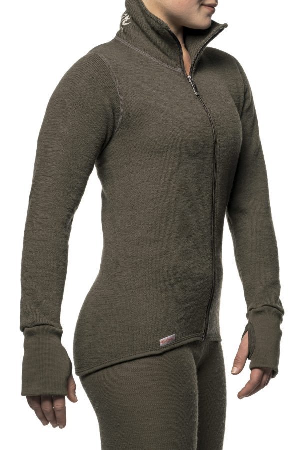 Woolpower Full Zip Jacket 400 Unisex - pine green - Image 3