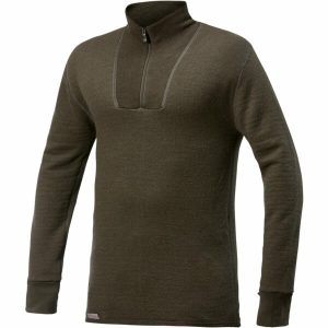 Woolpower Zip Turtleneck 400 Unisex - pine green