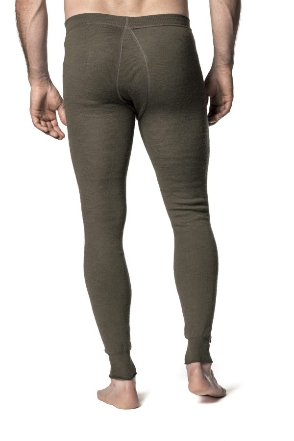 Woolpower Long Johns With Fly 200 - pine green - Image 3