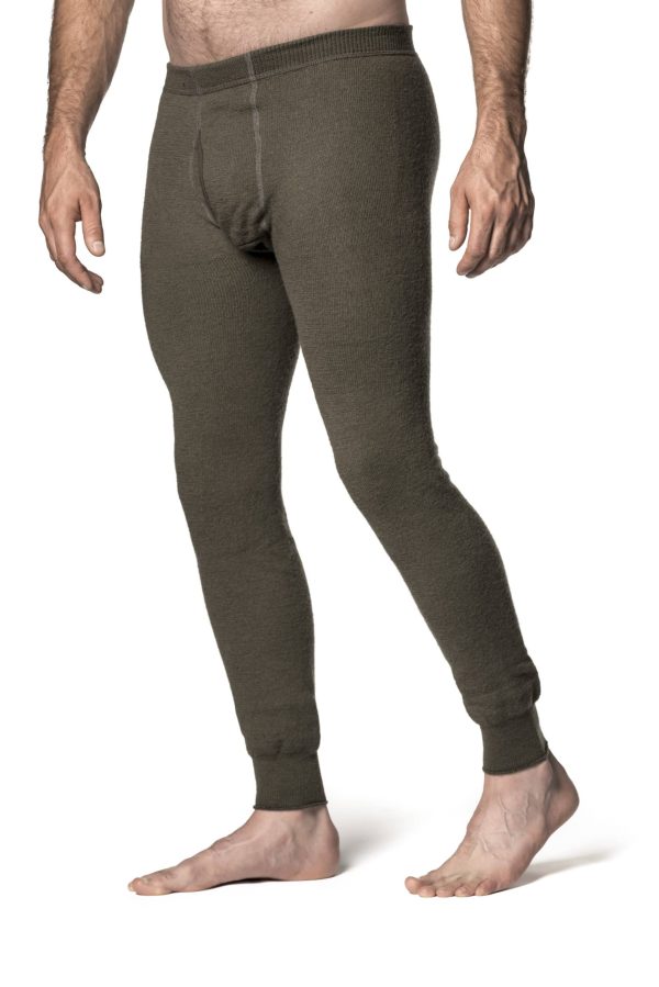Woolpower Long Johns With Fly 400 - pine green - Image 2