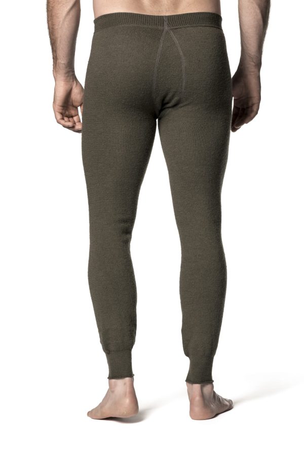 Woolpower Long Johns With Fly 400 - pine green - Image 3