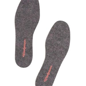 photo of Woolpower felt insoles in recycle grey colour