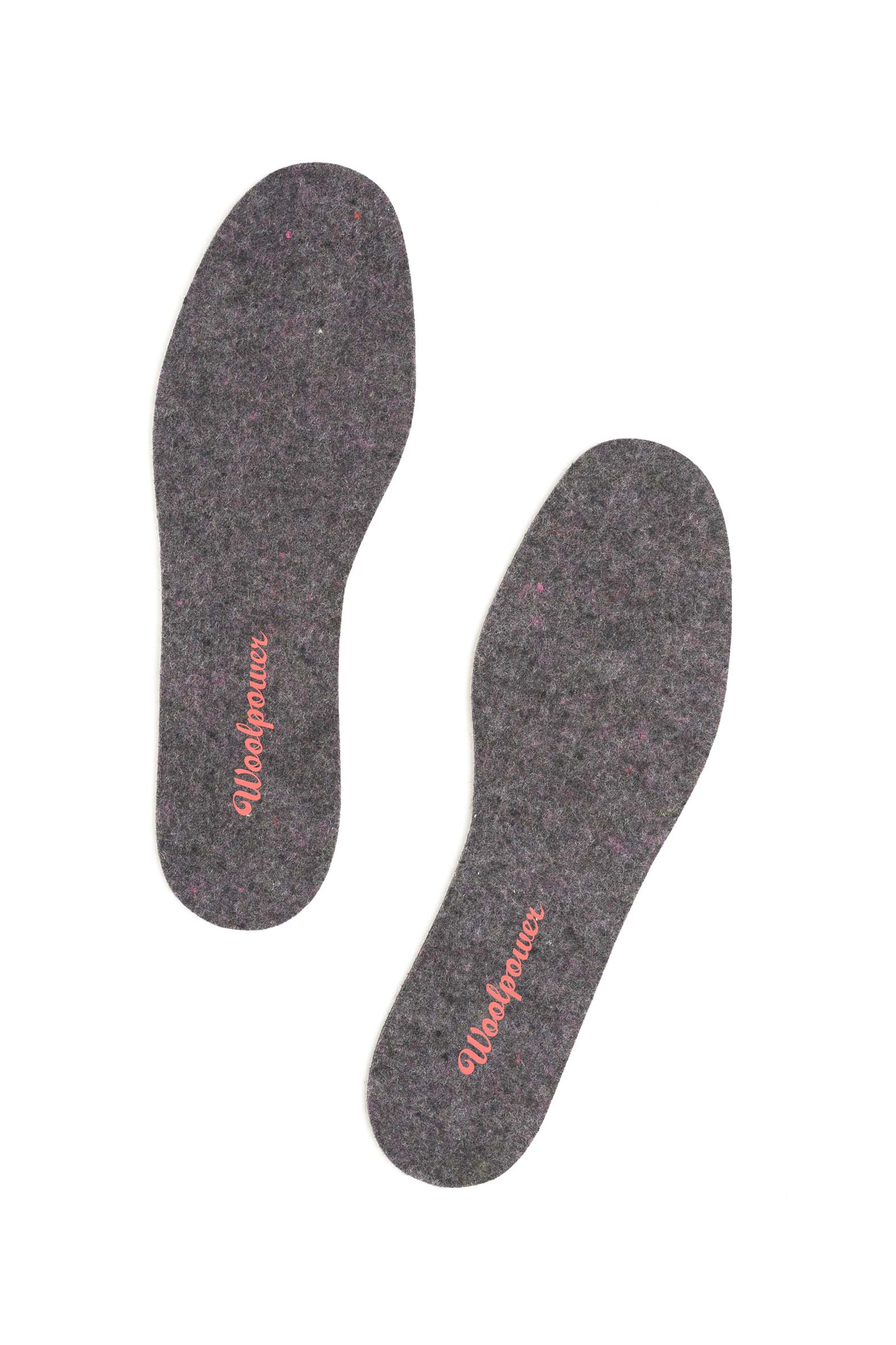 photo of Woolpower felt insoles in recycle grey colour