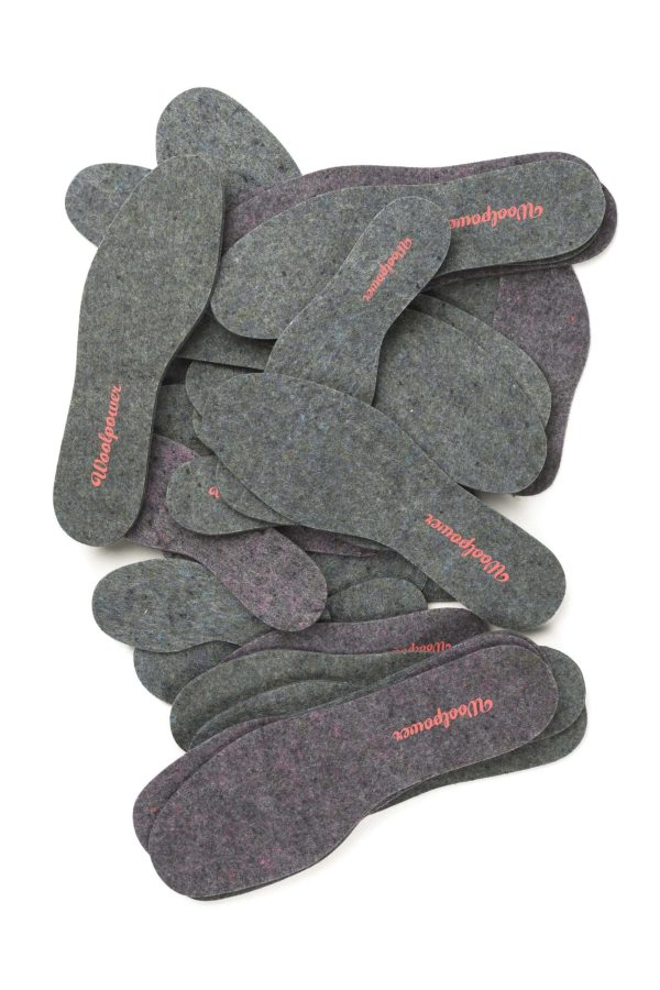 Woolpower Felt Insoles - recycle grey - Image 2