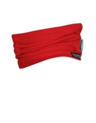 photo of paramo grid neck warmer in flame colour