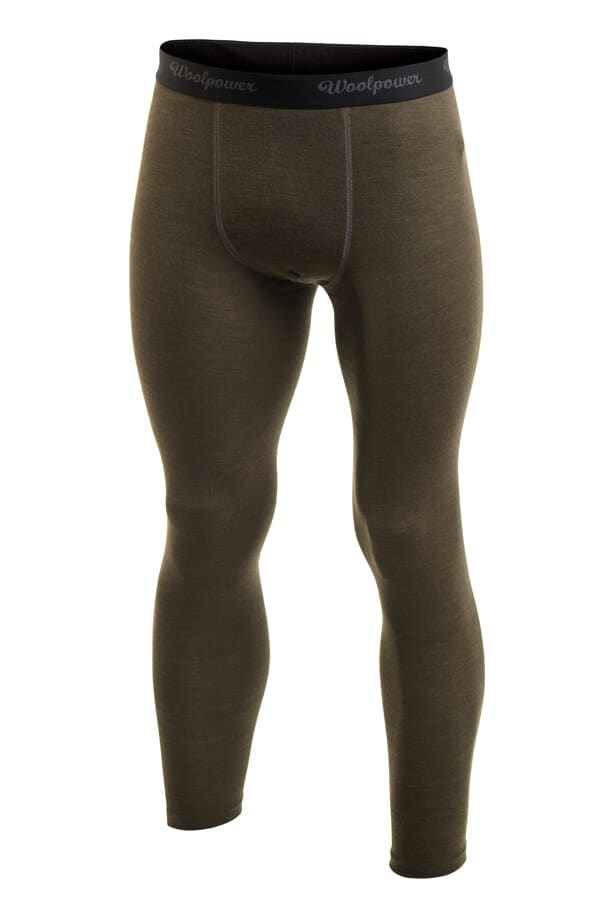 photo of 6341 woolpower mens long johns lite in pine green colour