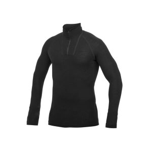 Woolpower Zip Turtleneck LITE Unisex - black