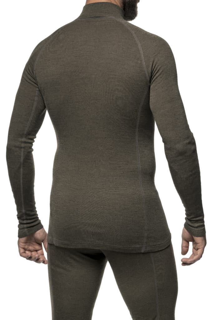 photo of Woolpower turtleneck lite pine green