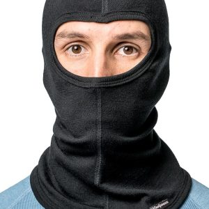 photo of Woolpower balaclava lite in black colour