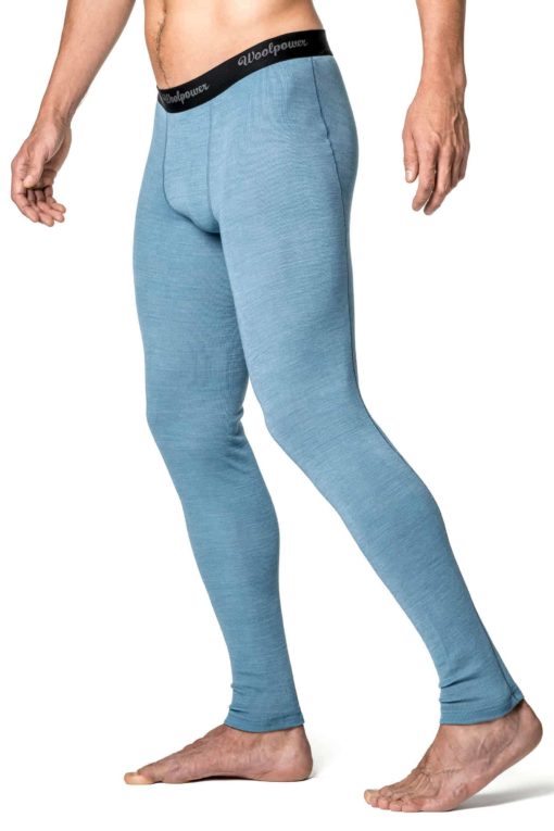 photo of Woolpower mens long johns lite in nordic blue colour