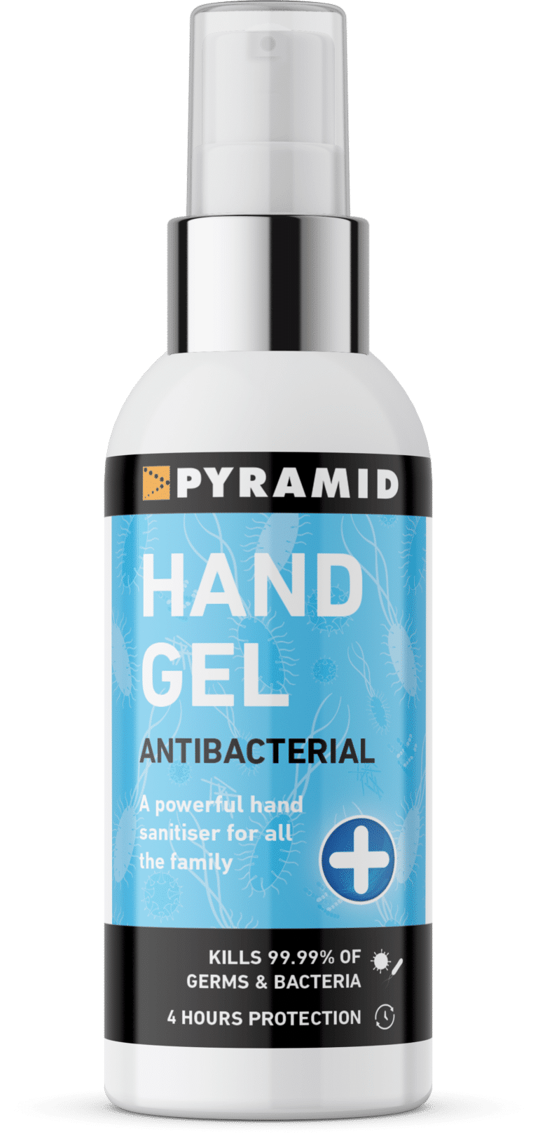 photo of pyramid antibacterial hand santiser gel 100mk