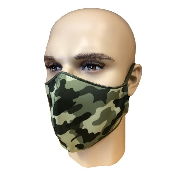 Pfanner Reversible Mask - camouflage/orange
