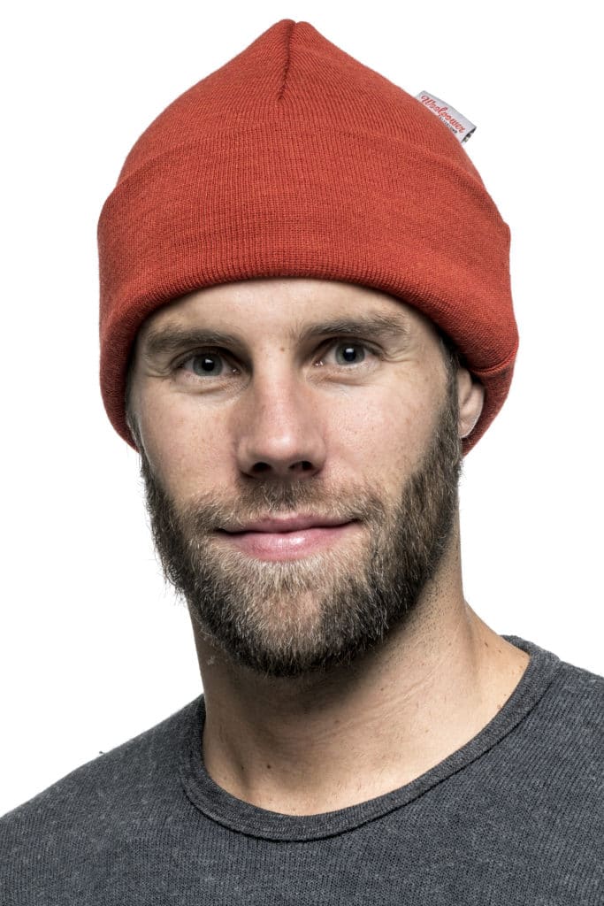 photo of Woolpower beanie classic autumn red