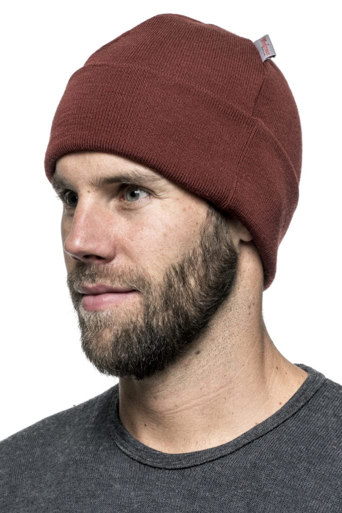 photo of Woolpower beanie classic rust red