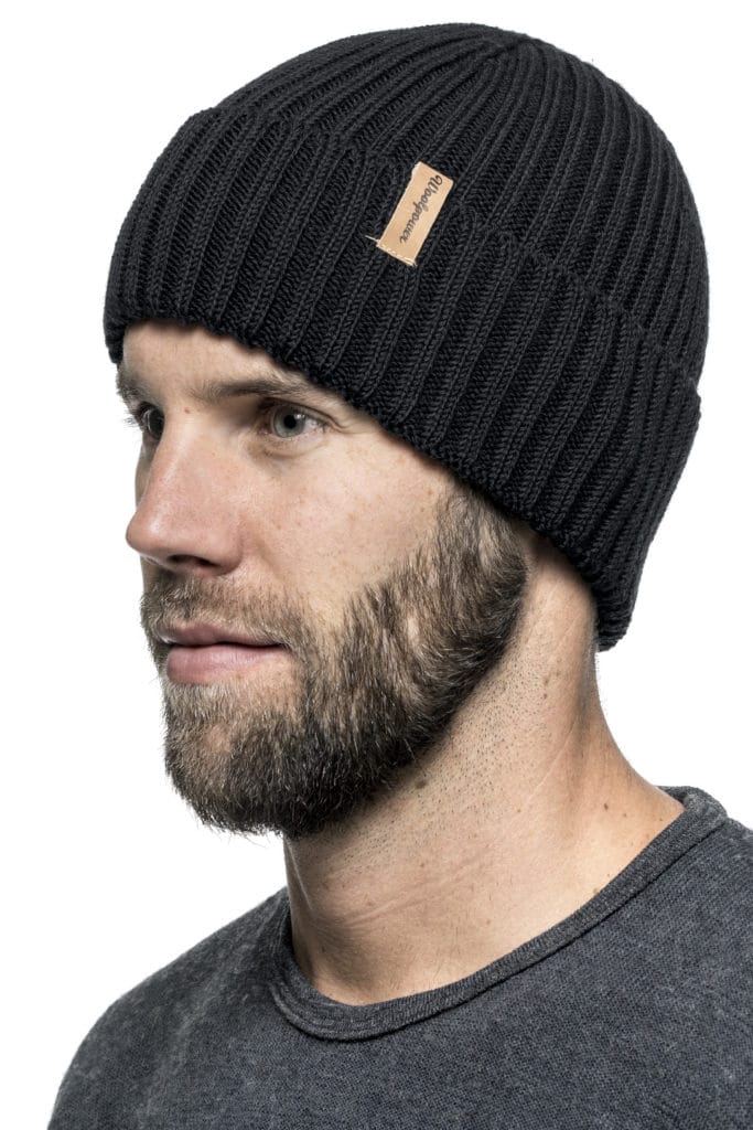 photo of Woolpower beanie ribbed black