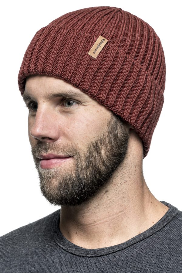 Woolpower Beanie Ribbed - rust red