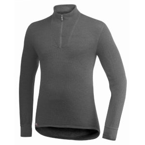 Woolpower Zip Turtleneck 200 Unisex - grey