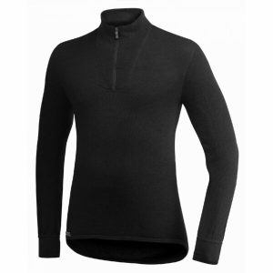 Woolpower Zip Turtleneck 200 Unisex - black
