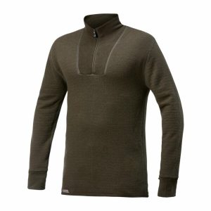 Woolpower Zip Turtleneck 200 Unisex - pine green