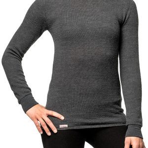 woolpower 200 crewneck merino wool baselayer grey