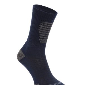 Silverpoint_Pace_Performance Crew_Sock_navy