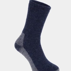 Vicuna alpaca fully cushioned sock blue