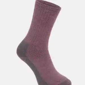 Vicuna alpaca fully cushioned sock wine