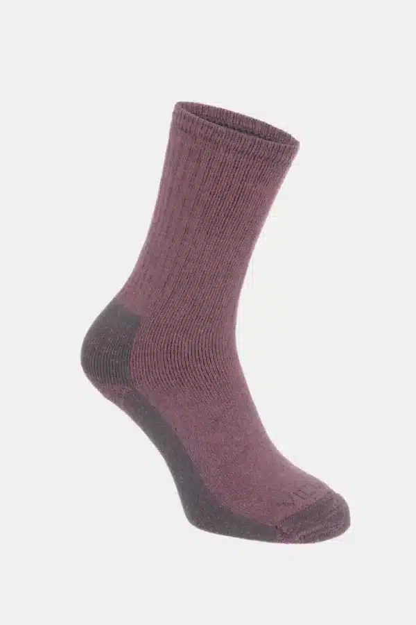 Vicuna alpaca fully cushioned sock wine