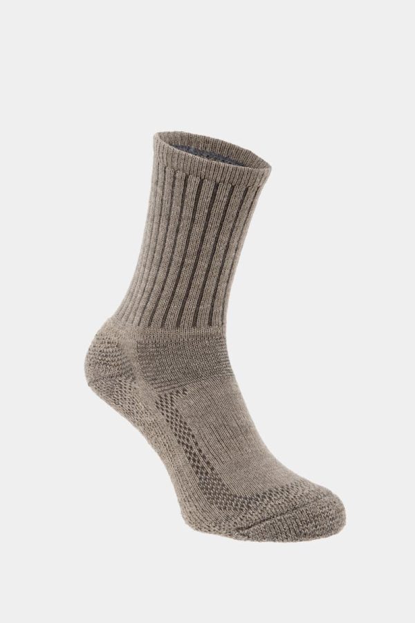 Vicuna alpaca mid weight sock beige