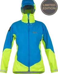 photo of Paramo ladies velez jacket neon blue-hi viz yellow