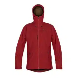 photo of Paramo mens alta 3 jacket fire front