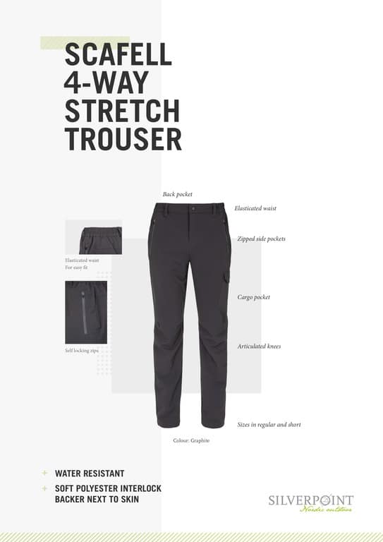 photo of Silverpoint Scafell mens trousers info