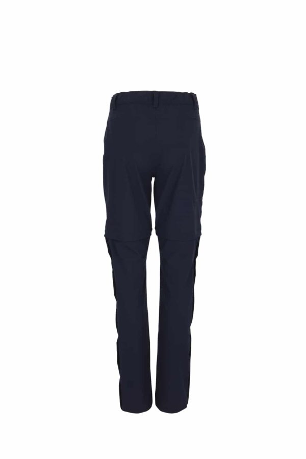 photo of Silverpoint ladies sandwick zip off trousers navy rear