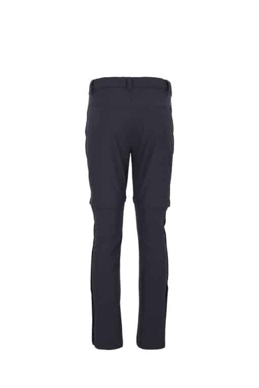 photo of Silverpoint mens sandwick zip off trousers graphite rear