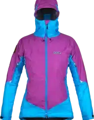 photo of Paramo womens velez jacket foxglove neon blue front