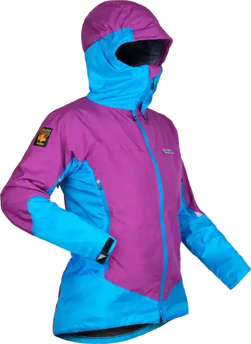 photo of Paramo womens velez jacket foxglove neon blue front